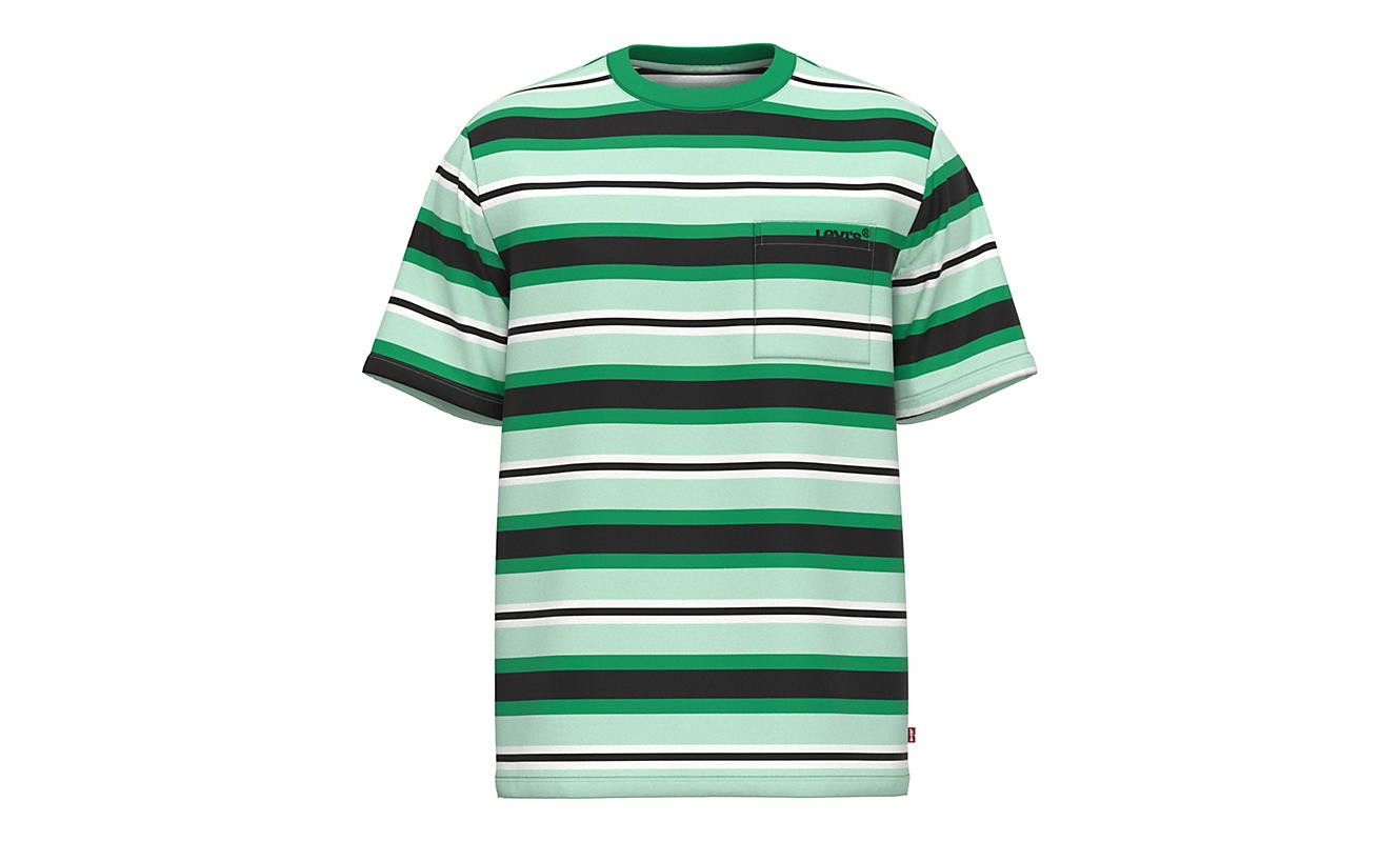 Levis pocket tee relaxed stripe dusty aqua Levis pocket tee relaxed stripe dusty aqua